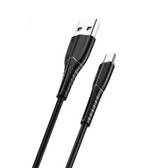 Cable 2A 1m USB - USB-C Usams U35 SJ366USB01 (US-SJ366) black 6958444981123