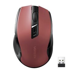 Wireless mouse UGREEN MU006 2.4 GHz + Bluetooth 5.0 (red) 6941876227525