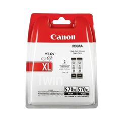 Canon Μελάνι Inkjet PGI-570BKXLTP Black Twin Pack (0318C007AA) (CANPGI-570BKTP) έως 12 άτοκες Δόσεις