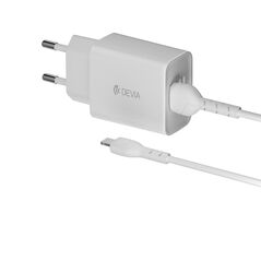 Devia wall charger Smart 2x USB 2,4A white + Lightning cable DVCH-361395 82371 έως 12 άτοκες Δόσεις