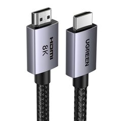 Ugreen HD171 cable with HDMI 2.1 8K connectors certified, 2 m long - gray