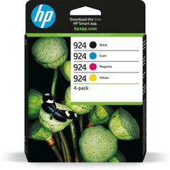 HP Μελάνι Inkjet No.924 CMYK 4-Pack (6C3Z1NE) (HP6C3Z1NE) έως 12 άτοκες Δόσεις