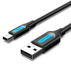 VENTION USB 2.0 A Male to Mini-B Male Cable 3M Black PVC Type (COMBI) (VENCOMBI) έως 12 άτοκες Δόσεις