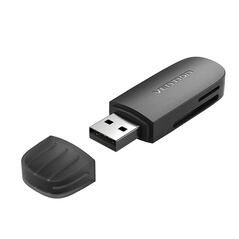 VENTION 2 in 1 USB 3.0 A Card Reader (SD+TF) Black Single Drive Letter (CLFB0) (VENCLFB0) έως 12 άτοκες Δόσεις