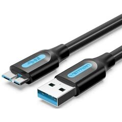 VENTION USB 3.0 A Male to Micro B Male Cable 2M Black PVC Type (COPBH) (VENCOPBH) έως 12 άτοκες Δόσεις