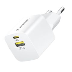 Wozinsky WWCEAC GaN USB-A USB-C 33W wall charger - white