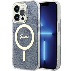 Guess IML 4G MagSafe case for iPhone 15 Pro Max - blue
