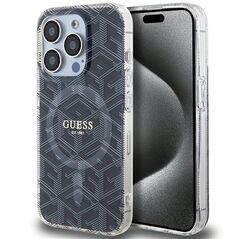 Guess IML GCube MagSafe case for iPhone 15 Pro Max - black
