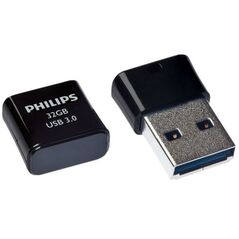 Philips Pico 32GB USB 3.0 Stick Μαύρο (FM32FD90B/00) (PHIFM32FD90B-00) έως 12 άτοκες Δόσεις
