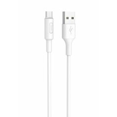 Hoco Cable MICRO USB 1M 2A QUICK CHARGE Soarer X25 white 6957531080138