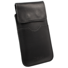 Slip Case HUAWEI MATE 20X 5G / XIAOMI MI MAX 3 Leather Holster for Belt Vertical Open Wallet XXXL Nexeri Flap Leather Black 5904161114468