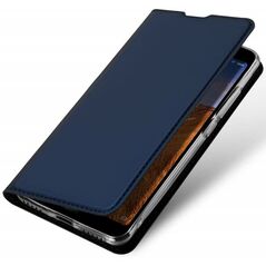 SAMSUNG GALAXY A01 case with a Dux Ducis leather skin leather flip navy blue 6934913066515