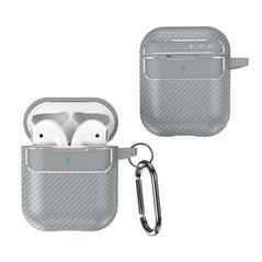 Carbon case for Airpods / Airpods 2 grey 5907457770089