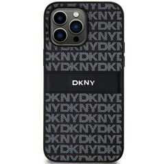 DKNY case for Samsung Galaxy S24 Plus DKHCS24MPRTHSLK black HC PU repeat texture pattern w tonal stripe 3666339287481