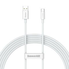 Baseus Superior Series Cable USB to USB-C 65W PD 2m white (CAYS001002) (BASCAYS001002) έως 12 άτοκες Δόσεις
