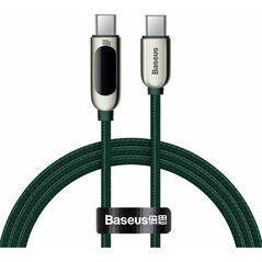 Baseus Display Cable USB-C to USB-C 100W 1m green (CATSK-B06) (BASCATSK-B06) έως 12 άτοκες Δόσεις