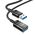 Hoco Cablu Adaptor USB la USB 3A, 5Gbps, 1.2m - Hoco (U107) - Black 6931474761910 έως 12 άτοκες Δόσεις