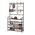 Kομψή Μεταλλική Κρεμάστρα με Υφασμάτινα Ράφια- Παπουτσοθήκη  (168x80x26)