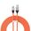 Baseus Cablu de Date USB la Lightning Fast Charging, 2.4A, 2m - Baseus CoolPlay Series (CAKW000507) - Orange 6932172626792 έως 12 άτοκες Δόσεις