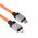 Baseus Cablu de Date USB-C la Lightning Fast Charging, 20W, 2m - Baseus CoolPlay Series (CAKW000107) - Orange 6932172626631 έως 12 άτοκες Δόσεις