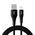 Vipfan USB to Lightning cable Vipfan A01, 3A, 1.2m, braided (black). 036904 6971952430082 CB-A1LT-black έως και 12 άτοκες δόσεις