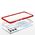 Clear 3in1 case for Samsung Galaxy S23 Ultra silicone cover with frame red 9145576272718