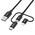 Choetech Cable Choetech IP0030, MFi 3in1, USB-A/Lightning/Micro USB/USB-C, 5V, 1,2m (black) 055156 6971824971620 IP0030 BK έως και 12 άτοκες δόσεις