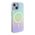 Guess case for iPhone 15 6.1&quot; GUHMP15SHITSQ turquoise hardcase IML Iridescent MagSafe 3666339154929