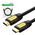Cable HDMI 2.0 UGREEN HD101, 4K 60Hz, 0,75m (Black and Yellow) 6957303811519