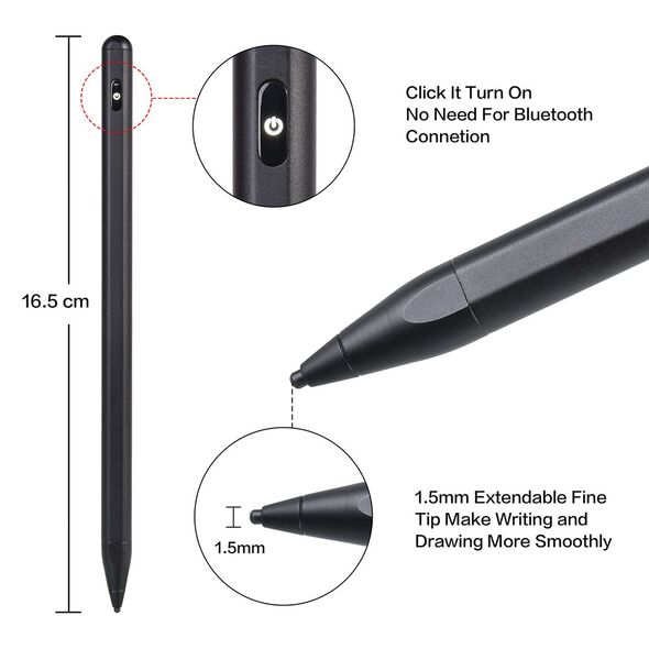 Techsuit Stylus Pen Universal - Techsuit Active P3 - Black 5949419057838 έως 12 άτοκες Δόσεις