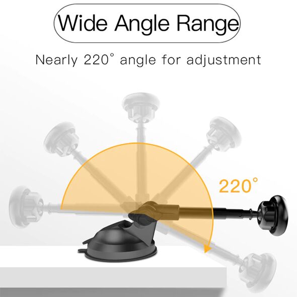 Yesido Suport Auto Magnetic pentru Telefon - Yesido Extendable Arm (C41) - Black 6971050263025 έως 12 άτοκες Δόσεις