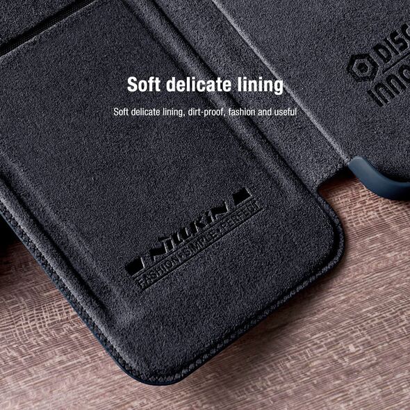 Nillkin Husa pentru Samsung Galaxy S22 Plus 5G - Nillkin QIN Leather Pro Case - Black 6902048235533 έως 12 άτοκες Δόσεις