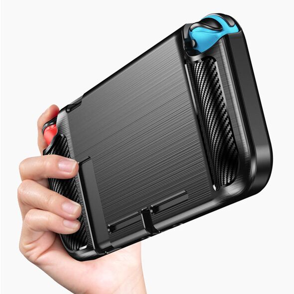 Techsuit Husa pentru Nintendo Switch - Techsuit Carbon Silicone - Black 5949419031012 έως 12 άτοκες Δόσεις