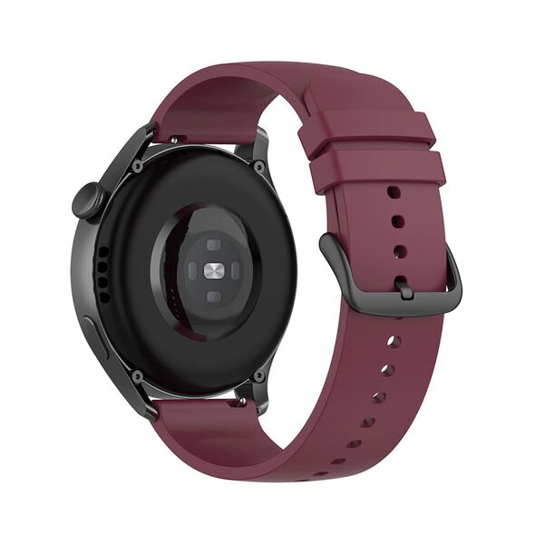 Techsuit Curea pentru Samsung Galaxy Watch (46mm) / Gear S3, Huawei Watch GT / GT 2 / GT 2e / GT 2 Pro / GT 3 (46 mm) - Techsuit Watchband 22mm (W001) - Dark Red 5949419020733 έως 12 άτοκες Δόσεις