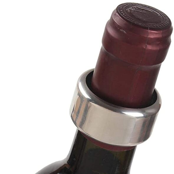 Techsuit Antipicurator pentru Sticla de Vin - Techsuit Metal Collar Drop Stoppe (DR01) - Silver 5949419024052 έως 12 άτοκες Δόσεις