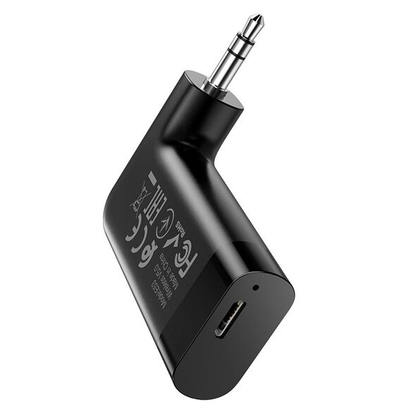 Hoco Adaptor Audio Jack la Bluetooth - Hoco Dawn (E53) - Black 6931474729750 έως 12 άτοκες Δόσεις