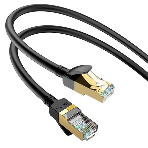 Hoco Cablu de Internet RJ45 la RJ45 1Gbps, 5m - Hoco Level (US02) - Black 6931474761972 έως 12 άτοκες Δόσεις
