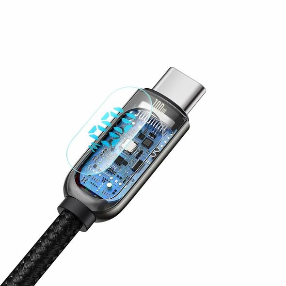 Baseus Cablu de Date Type-C la Type-C 100W, Fast Charging, 1m - Baseus Display (CATSK-B01) - Black 6953156206571 έως 12 άτοκες Δόσεις