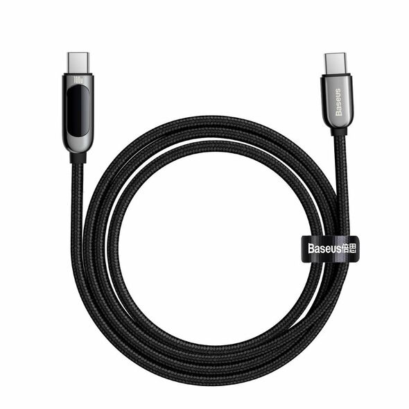 Baseus Cablu de Date Type-C la Type-C 100W, Fast Charging, 1m - Baseus Display (CATSK-B01) - Black 6953156206571 έως 12 άτοκες Δόσεις