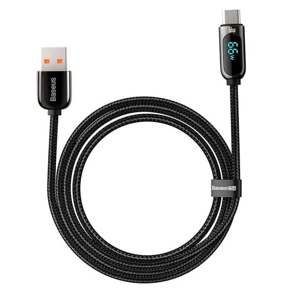 Baseus Cablu de Date USB la Type-C 66W, 2m - Baseus Display (CASX020101) - Black 6932172600587 έως 12 άτοκες Δόσεις
