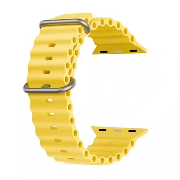 Techsuit Curea pentruApple Watch 1/2/3/4/5/6/7/8/SE/SE 2 (38/40/41mm) - Techsuit Watchband (W038) - Yellow 5949419015265 έως 12 άτοκες Δόσεις