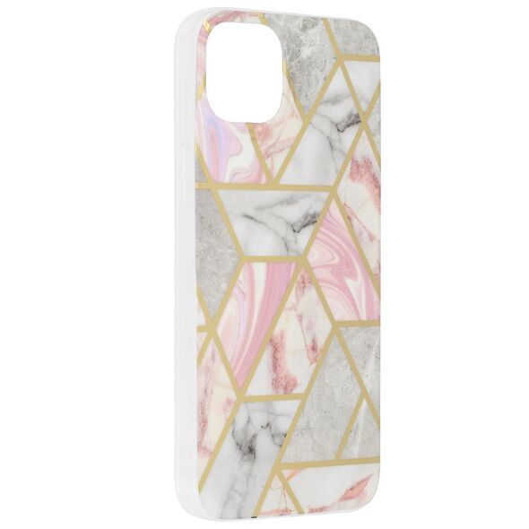 Techsuit Husa pentru iPhone 14 Plus - Techsuit Marble Series - Pink Hex 5949419012134 έως 12 άτοκες Δόσεις