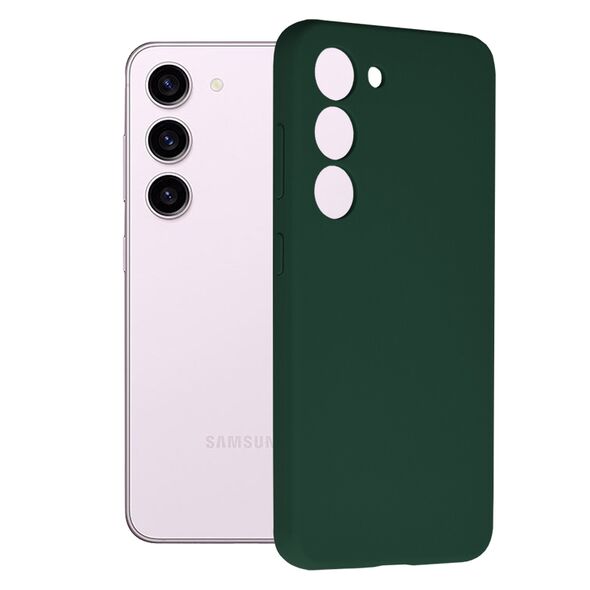 Techsuit Husa pentru Samsung Galaxy S23 - Techsuit Soft Edge Silicone - Dark Green 5949419012868 έως 12 άτοκες Δόσεις
