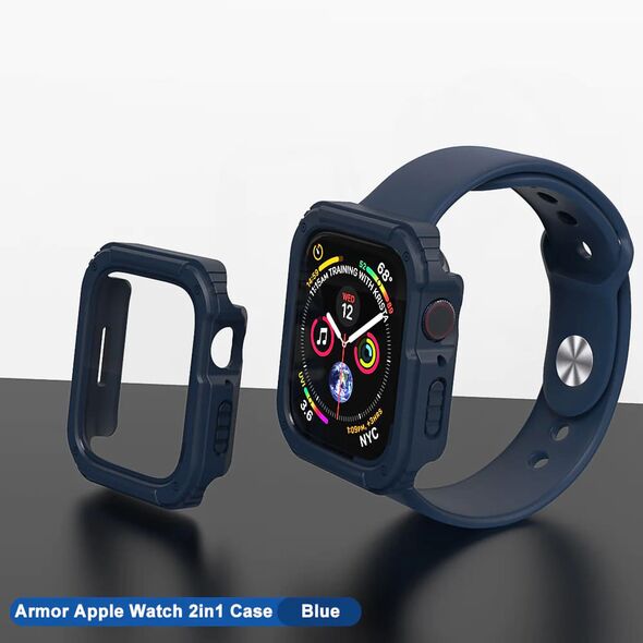 Lito Husa pentru Apple Watch 1 / 2 / 3 (42mm) + Folie - Lito Watch Armor 360 - Blue 5949419007673 έως 12 άτοκες Δόσεις