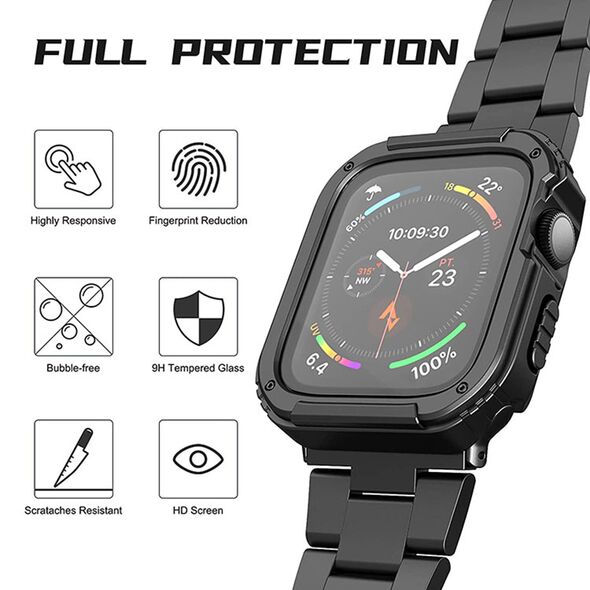 Lito Husa pentru Apple Watch 1 / 2 / 3 (38mm) + Folie - Lito Watch Armor 360 - Green 5949419007628 έως 12 άτοκες Δόσεις