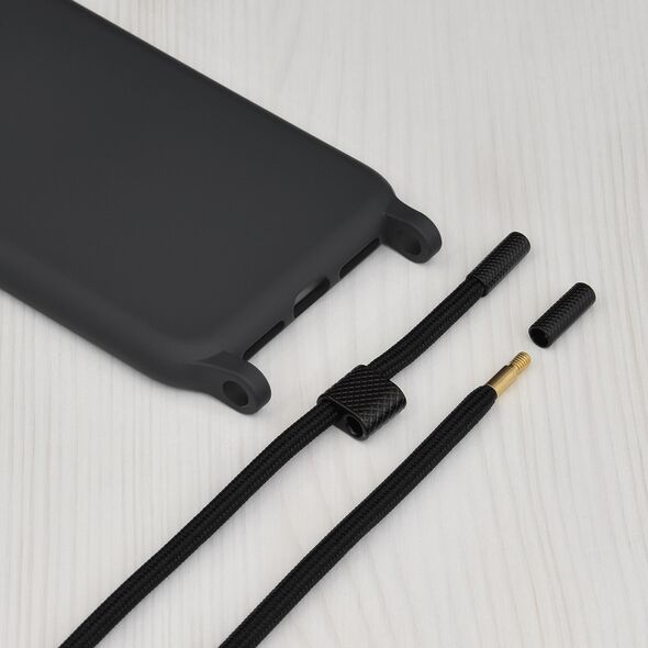 Techsuit Husa pentru  Xiaomi Redmi Note 11 Pro+ 5G - Techsuit Crossbody Lanyard - Black 5949419004443 έως 12 άτοκες Δόσεις
