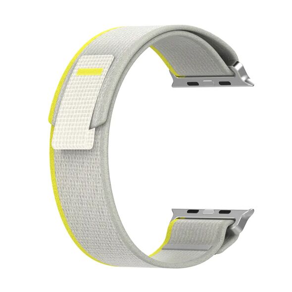 Techsuit Curea pentru Apple Watch 1/2/3/4/5/6/7/8/SE/SE 2 (38/40/41mm) - Techsuit Watchband (W039) - Yellow / Gray 5949419001923 έως 12 άτοκες Δόσεις