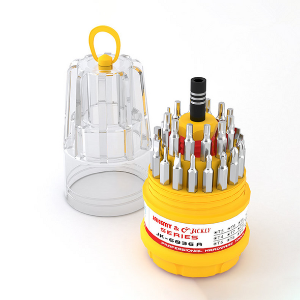 Precision screwdriver set Jakemy JK-6036-A, 31in1, CR-V, Yellow - 17628 έως 12 άτοκες Δόσεις