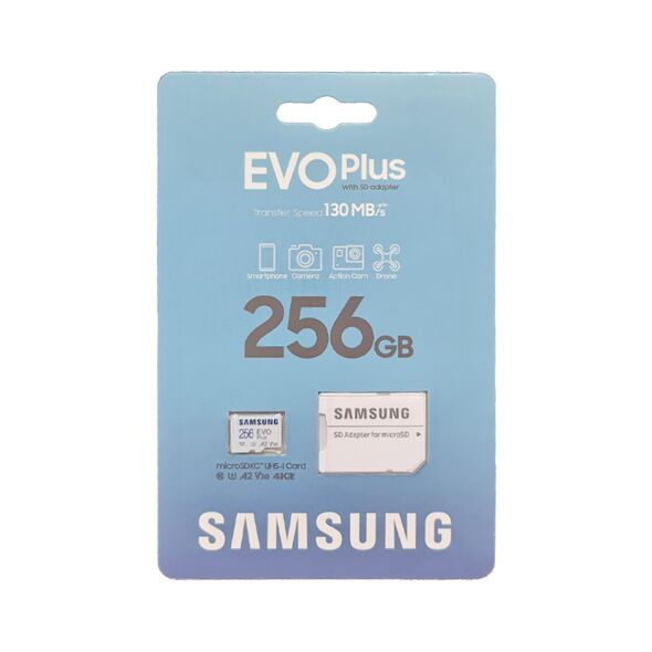 ΚΑΡΤΑ Samsung Evo Plus microSDXC 256GB U3 with Adapter SAM-MBMC256KA-10 34319 έως 12 άτοκες Δόσεις