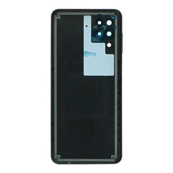 SAMSUNG A125F Galaxy A12 - Battery cover + Camera Lens Black Original SP67008BK 24664 έως 12 άτοκες Δόσεις